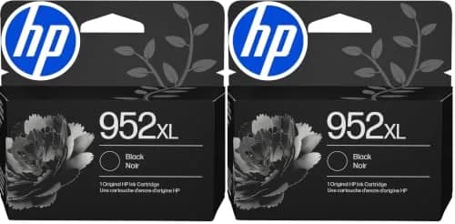HP 952XL Black High-Yield Ink Cartridge 2000 Pages (2-Pack) | Fade-Resistant Documents & Brilliant Images thumbnail 1