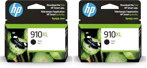HP 910XL Black High-Yield Ink Cartridge 2-Pack | Fade-Resistant Documents & Brilliant Images thumbnail 1