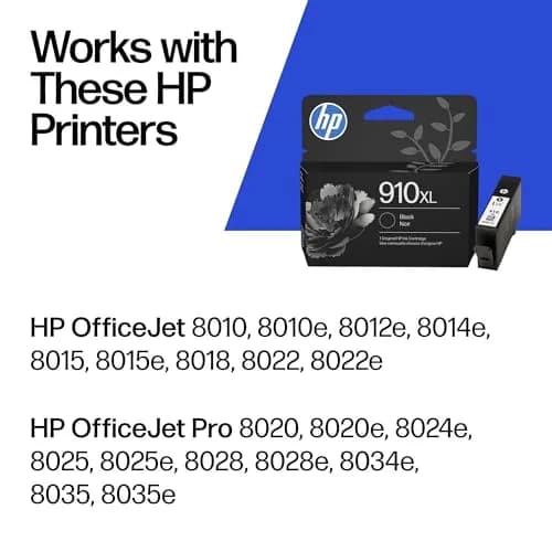 HP 910XL Black High-Yield Ink Cartridge 2-Pack | Fade-Resistant Documents & Brilliant Images thumbnail 2