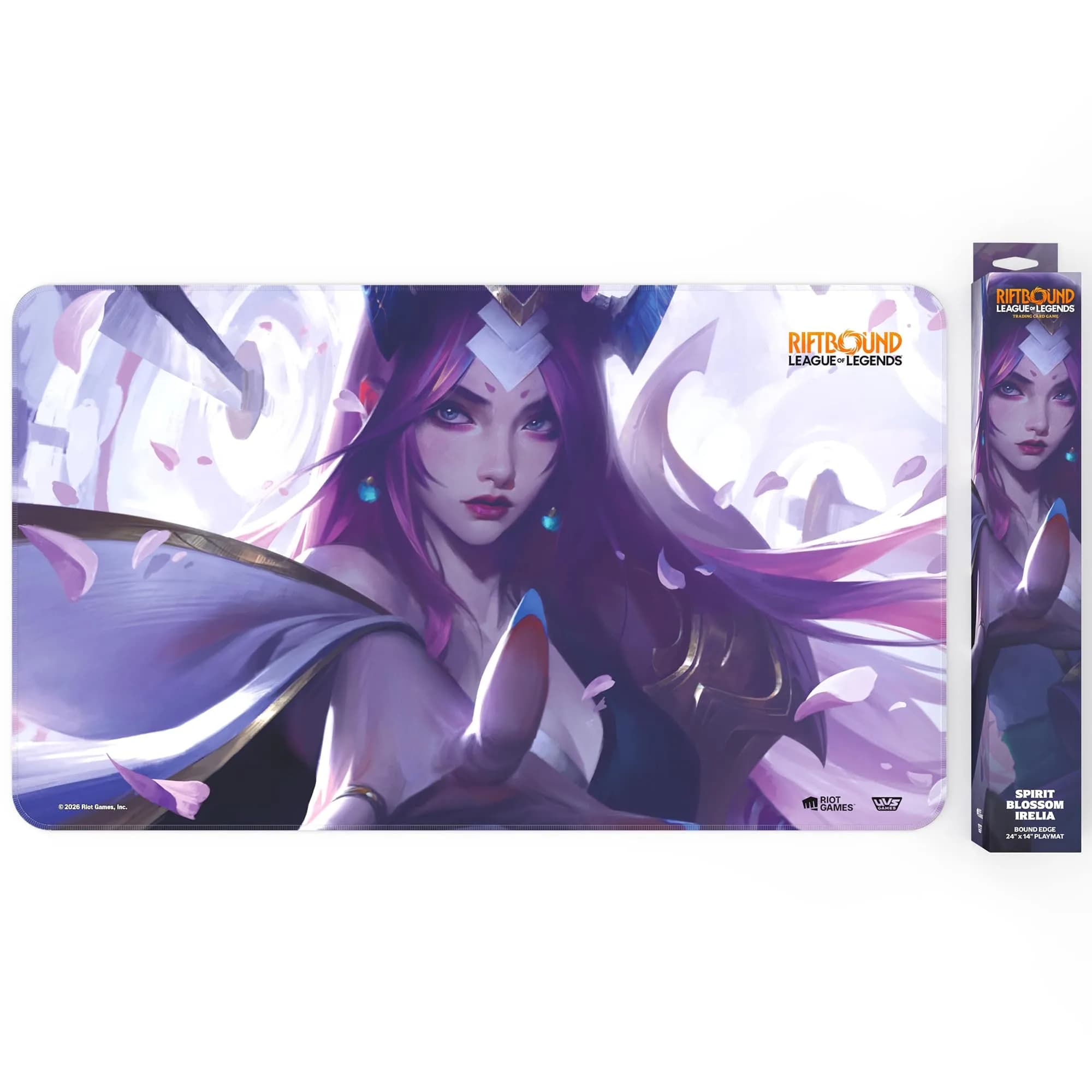 Riftbound: League of Legends Playmat: Irelia - Spiritforged 24x14 Neoprene Tabletop Accessory — Multicolor