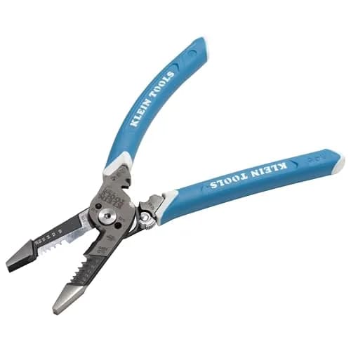 Klein Tools K12075 Heavy-Duty Wire Stripper 8-18 AWG Solid / 10-20 AWG Stranded | Precision Electrical Cable Stripping Tool thumbnail 1