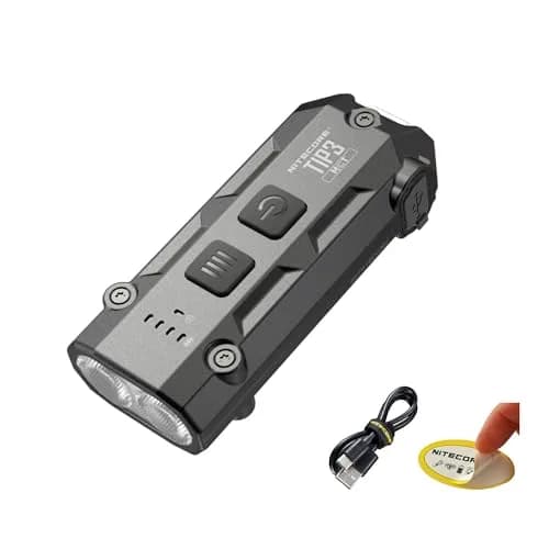 Nitecore TIP3 Rechargeable Keychain Flashlight 720 Lumens | Black, 3 Color Temps, USB-C thumbnail 1