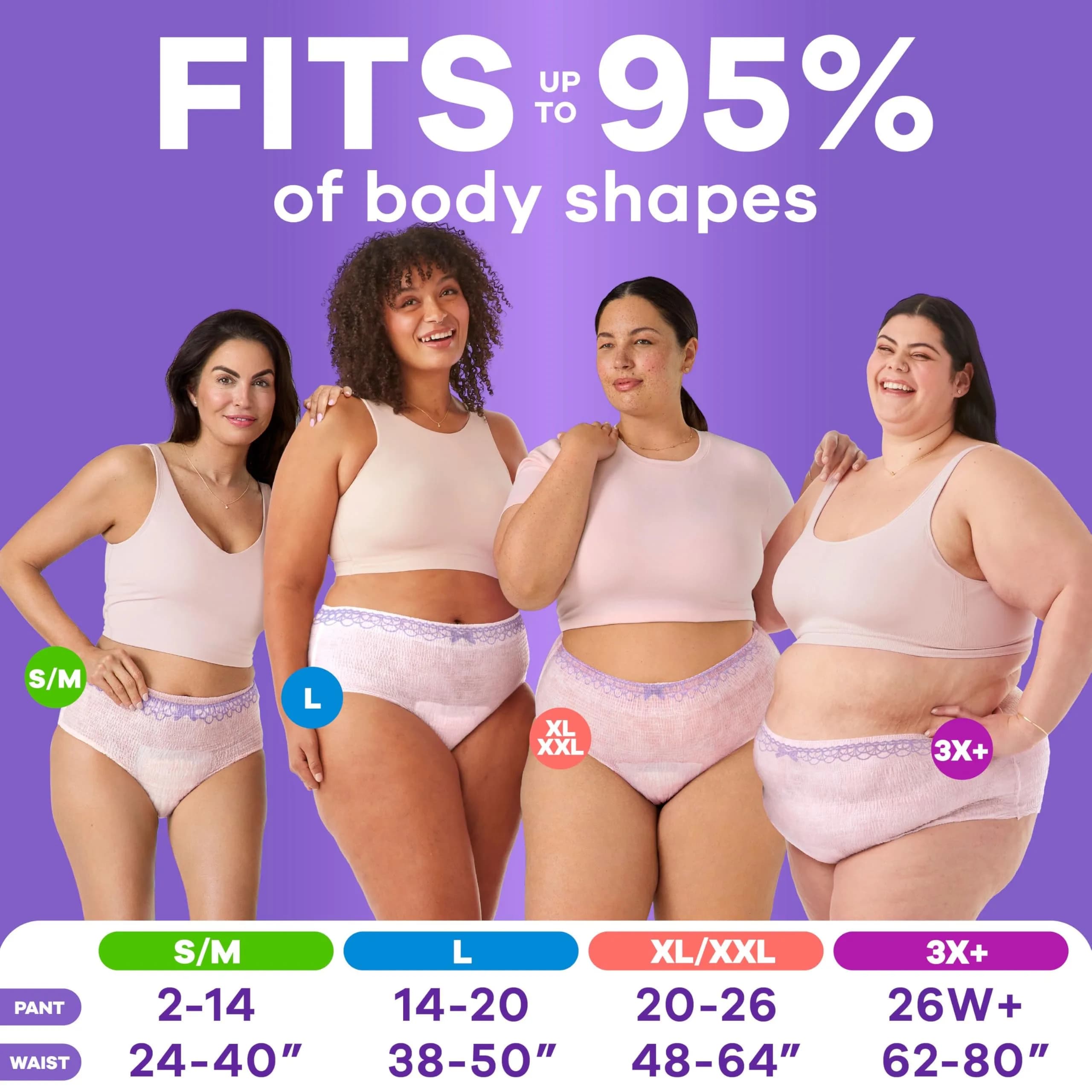 Always Discreet Adult Diapers for Women XL (Size 3X+, 26W+) | Maximum Absorbency for Leak-Free Confidence - view 6