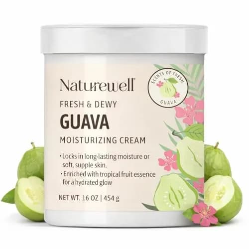 NATURE WELL Guava Body Cream 473ml (16 Oz) | Hydrates Dry Skin with Tropical Fruit Essence thumbnail 1