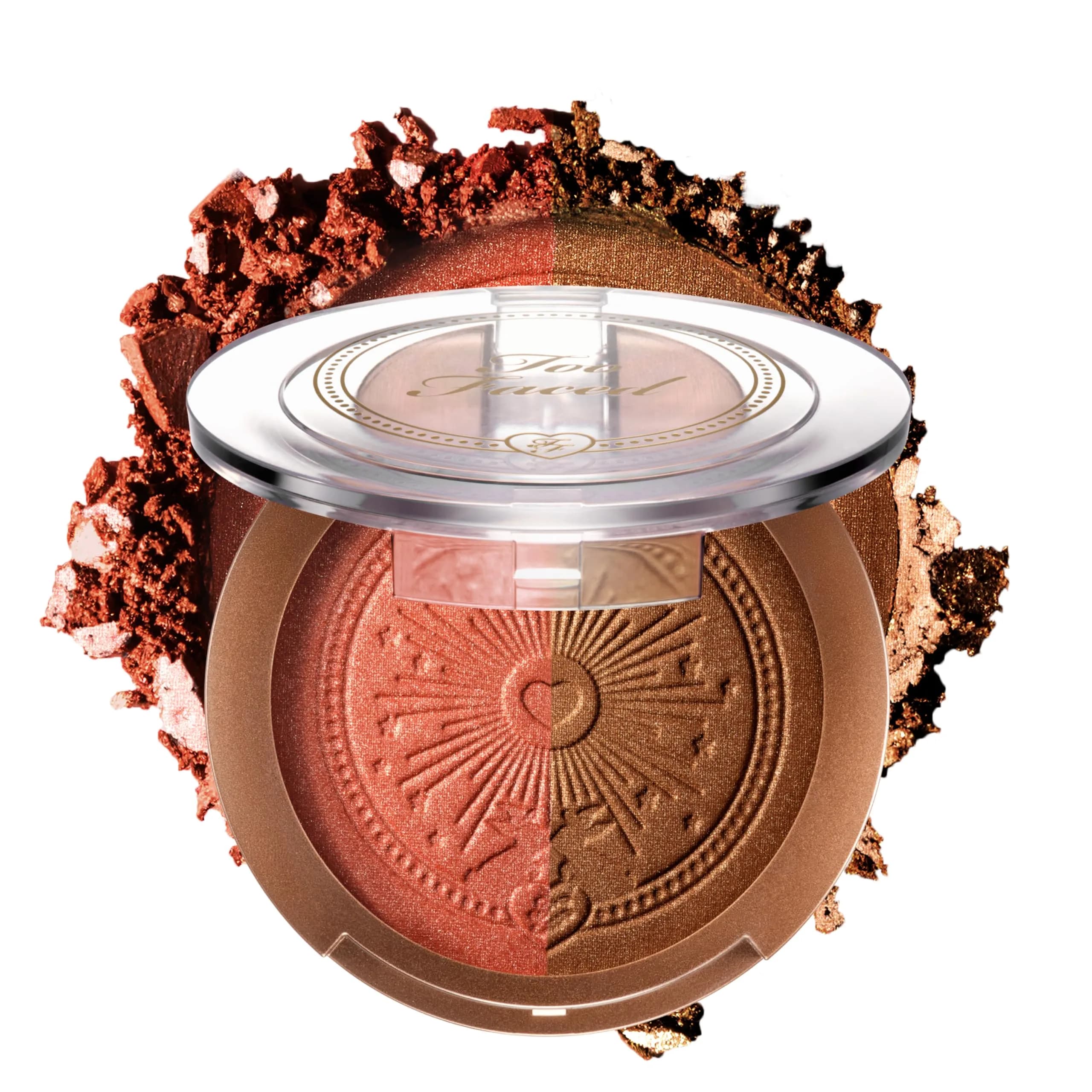 Too Faced Sun Bunny Bronzer 0.28 Oz | Buildable Dual Shade for Natural Glow & Sun-Kissed Finish — 03 Sunset Bunny (Luminous Coral)