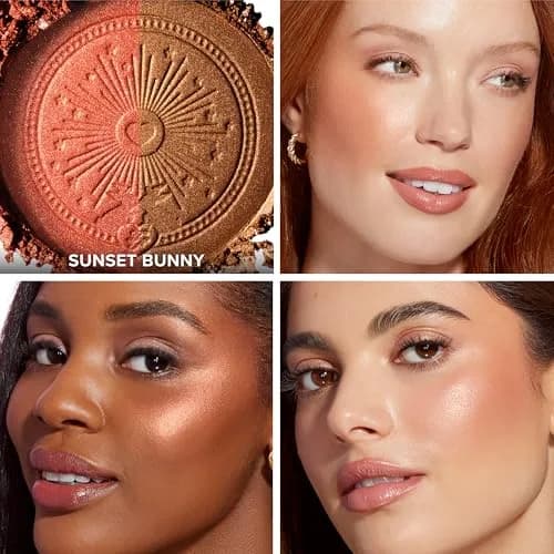 Too Faced Sun Bunny Blushing Bronzer 0.28 Oz | Dual-Shade Sheer, Luminous Bronzer with Pink Undertones thumbnail 3