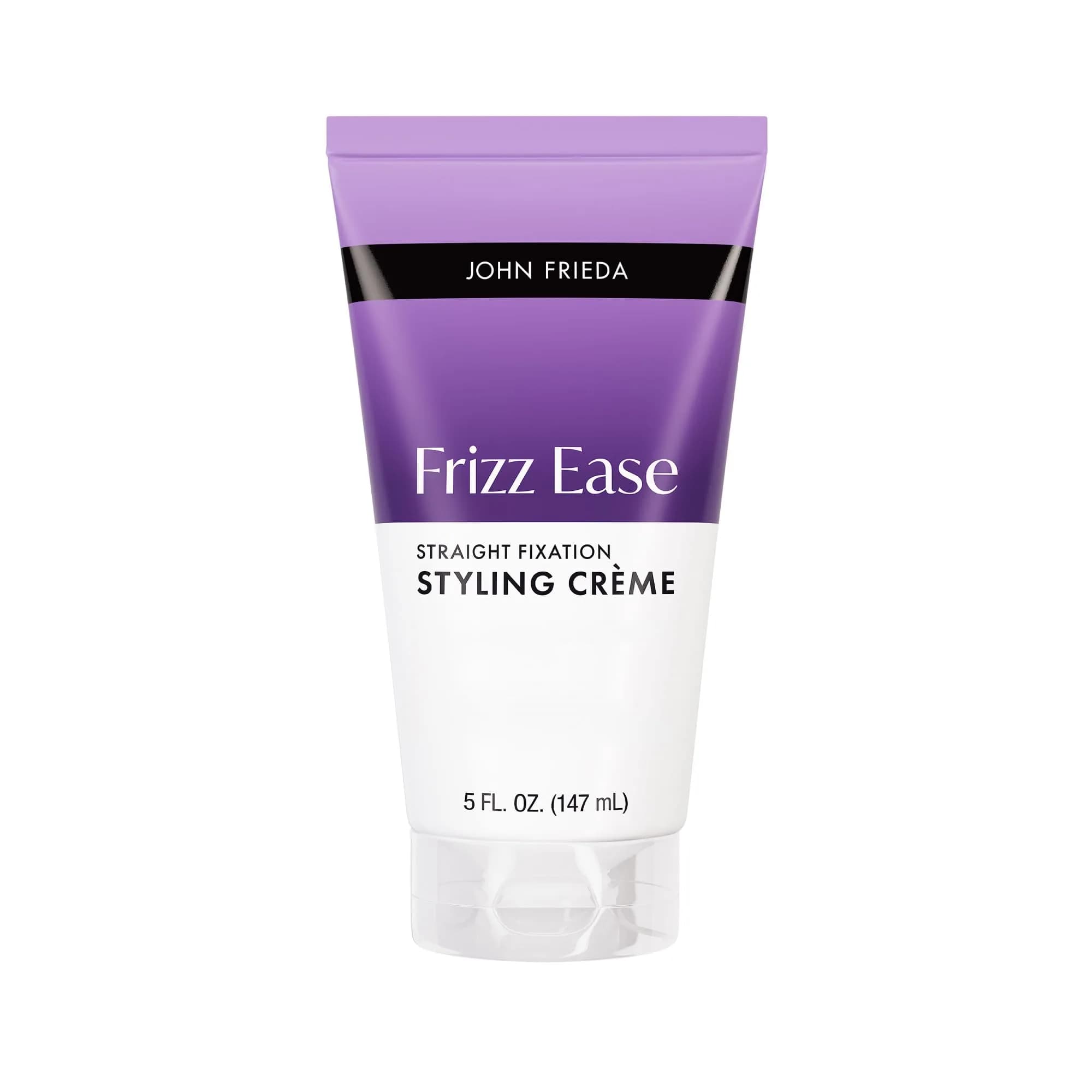 John Frieda Frizz Ease Straight Fixation Styling Creme 148ml (5 fl oz) | Anti-Frizz & Heat Protection — New Packaging