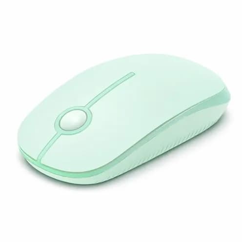 VssoPlor Wireless Mouse, 2.4G Slim Portable Computer Laptop Mouse with Nano Receiver, Light Green | Quiet Silent Optical Mice for Notebook, PC, Laptop, Computer thumbnail 1
