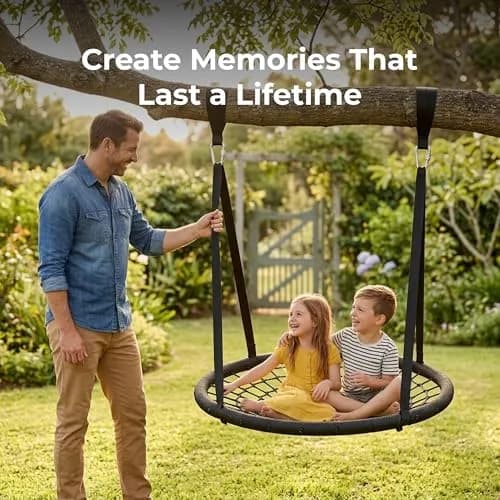 MalloMe Heavy Duty Tree Swing Straps & Hammock Straps for Trees – 2200 LB Capacity, 2 Locking Carabiners & Storage Bag | Safe for Branches or Between 2 Trees thumbnail 4