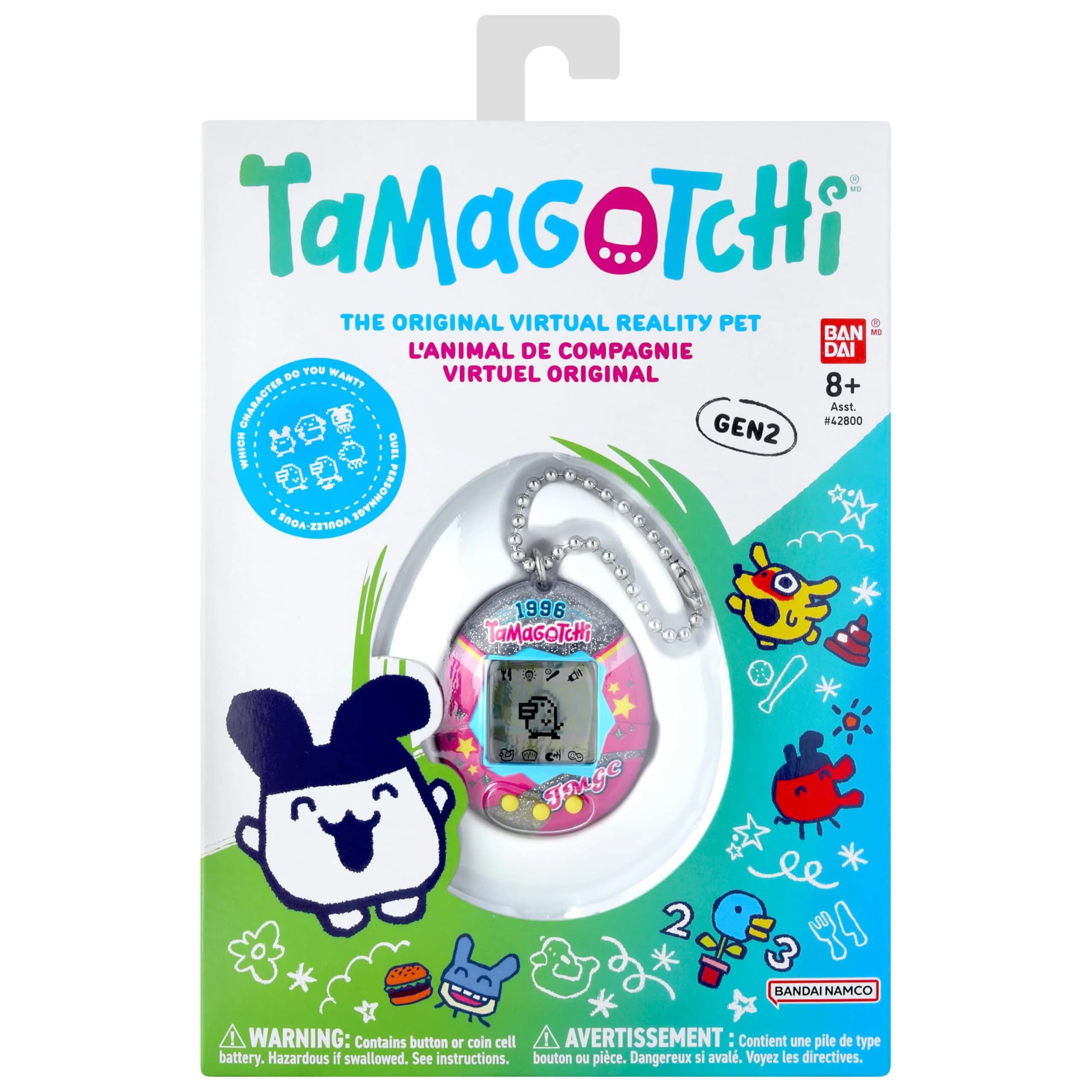 Tamagotchi Original College Sweater Edition | Nostalgic Digital Pet with Bag Charm - view 4