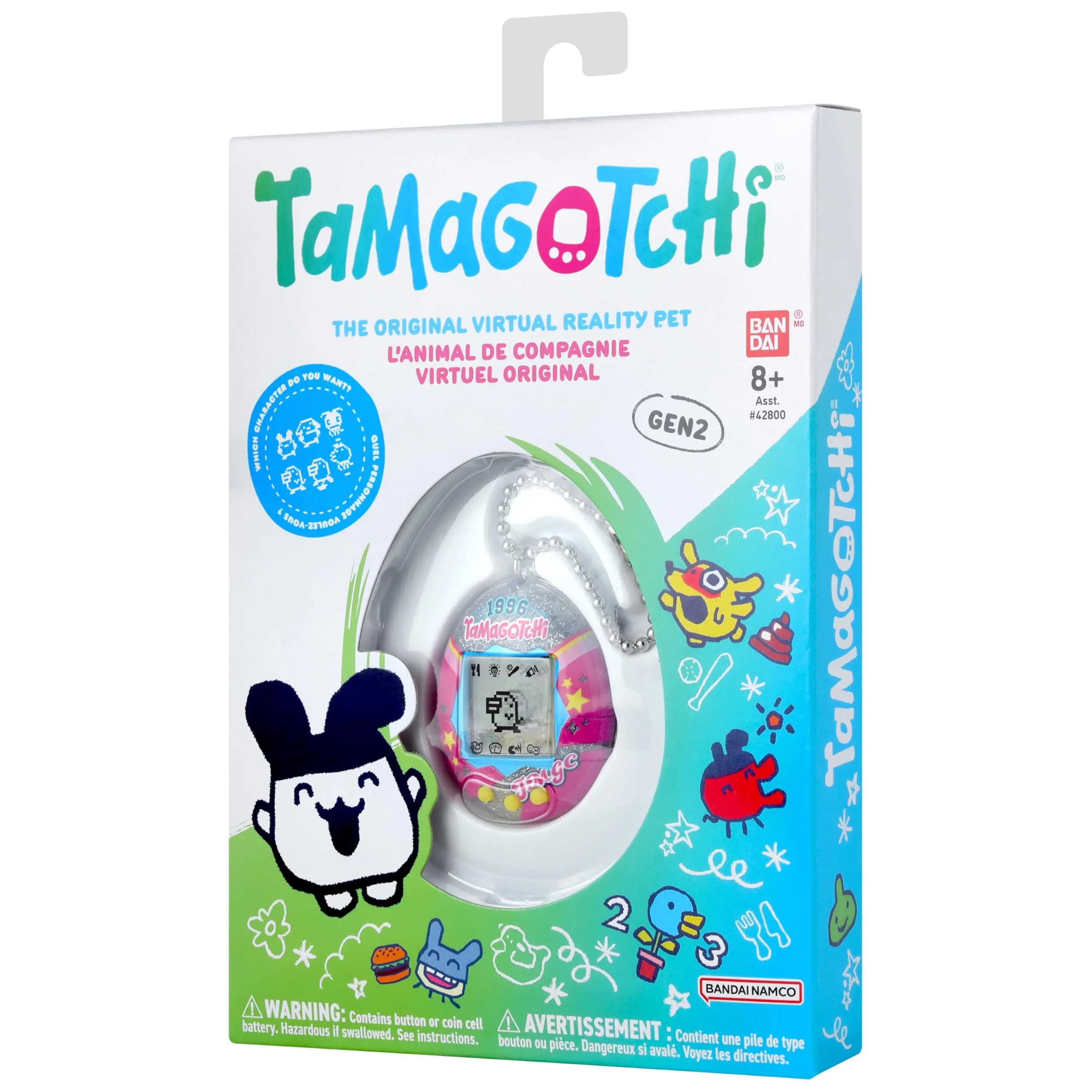 Tamagotchi Original College Sweater Edition | Nostalgic Digital Pet with Bag Charm - view 5