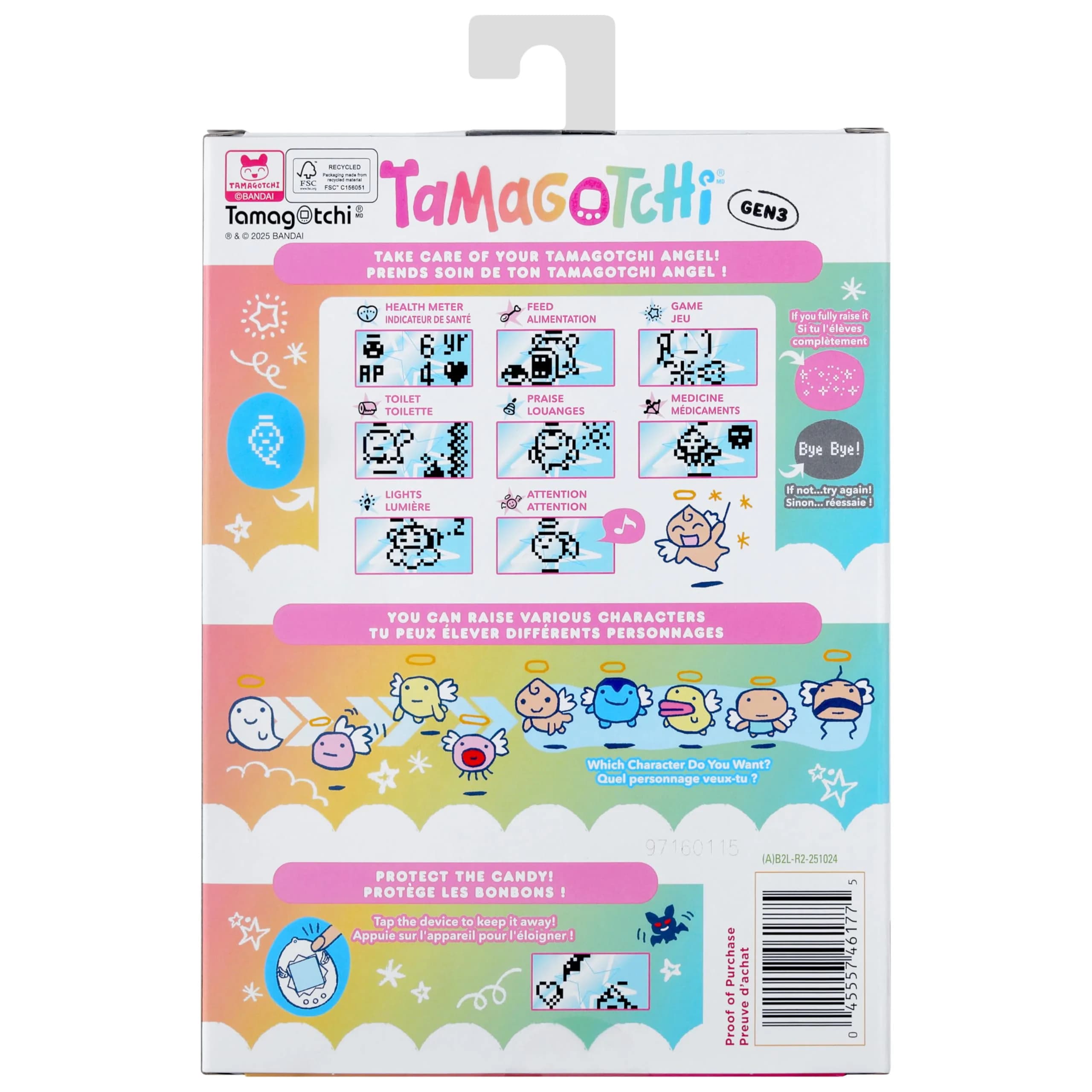 Tamagotchi Original Rainy Angel Electronic Pet | Ages 8+ | Includes CR2032 Battery - view 6