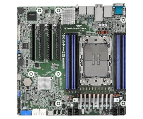 ASRock Rack W880D4U Server Motherboard Micro-ATX | Supports Intel Core Ultra Series 2, DDR5 ECC/UDIMM, PCIe5.0 thumbnail 1
