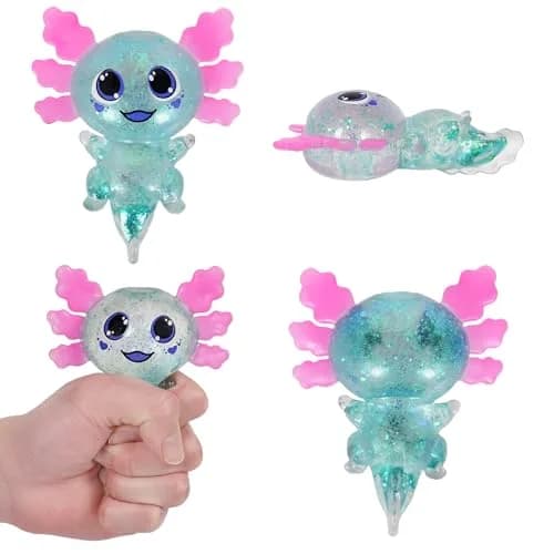 Puffwize Axolotl Squishy Toy Squeeze Stress Ball 9.5cm (3.74") | Non-Toxic Sensory Toy for Kids & Adults thumbnail 7