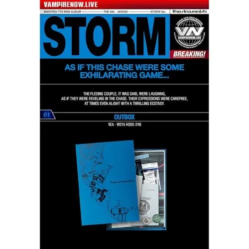 ENHYPEN THE SIN : VANISH (STORM Ver.) Mini Photobook Album 100 Pages | Includes 3 Extra Photocards Set thumbnail 2