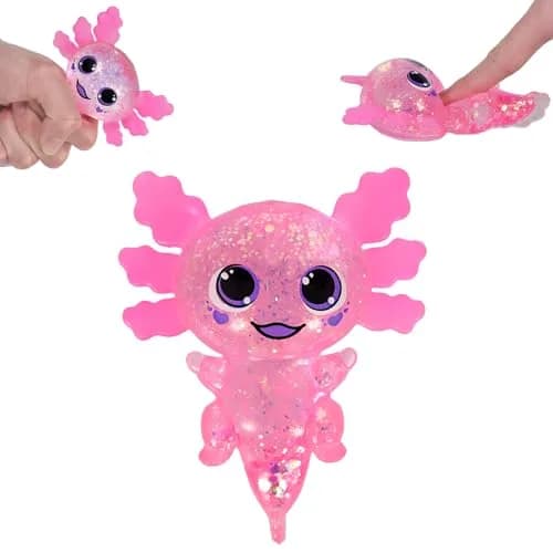 Puffwize Axolotl Squishy Toy Squeeze Stress Relief Fidget Sensory Toy for Kids Adults | Non-Toxic BPA-Free thumbnail 1