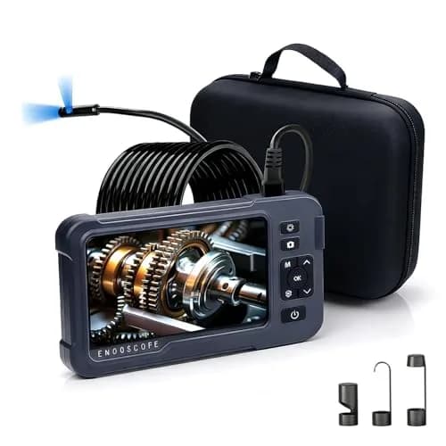 COOVIE Endoscope Camera with Light 1920P HD Dual-Lens | 16.4ft Semi-Rigid Waterproof Inspection Tool - main product image