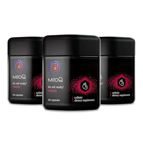 MitoQ +Heart Advanced CoQ10 Magnesium Heart Support 180 Caps | Supports Vascular & Cellular Energy thumbnail 1
