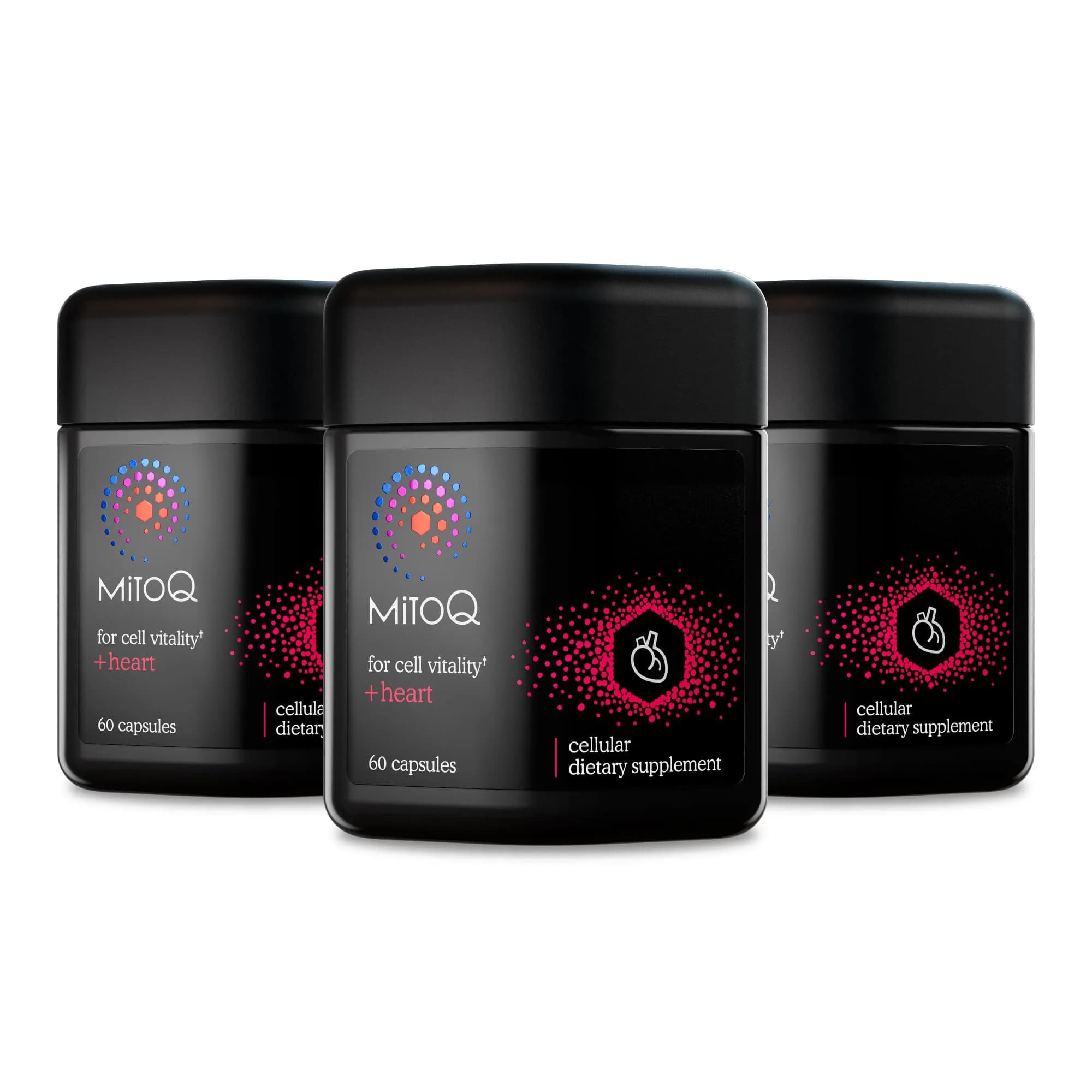 MitoQ +Heart Advanced CoQ10 Magnesium Heart Support 180 Caps | Supports Vascular & Cellular Energy — Capsule