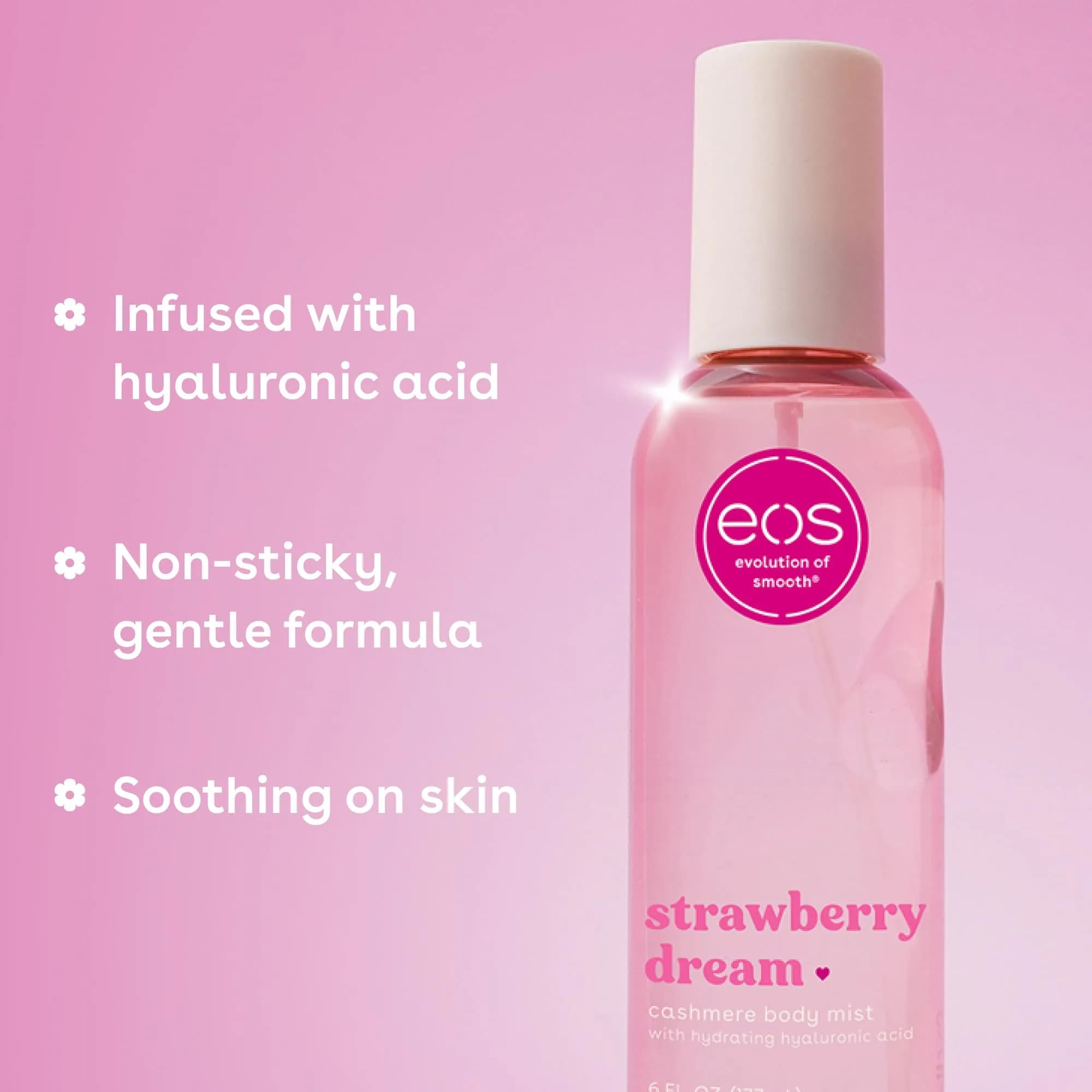 eos Essentials Bundle Body Wash Mist Lotion Strawberry Dream | Hydrating Skin Care Set - view 4