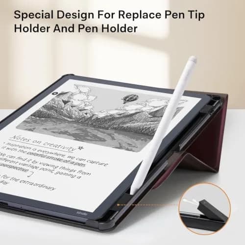 CoBak Case for 11" Kindle Scribe 3rd Gen 2025 Colorsoft | PU Leather Folio with Pen Holder & Auto Sleep Wake thumbnail 6