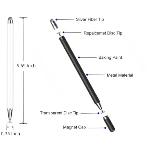 RKItE Pink Stylus Pen for Samsung Galaxy Tab A9+/A8/A7/A7 Lite & All Touch Devices | High Sensitivity & Precision thumbnail 2