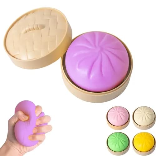 FUYUANLIEV Purple Dumpling Squishy Toy Large | Mystery Box Fidget Toy for Kids & Teens - main product image