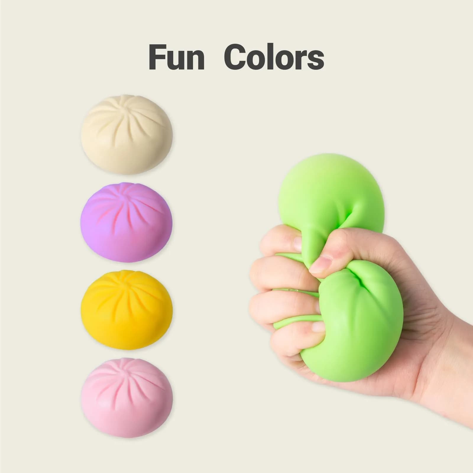 FUYUANLIEV Purple Dumpling Squishy Toy Large | Mystery Box Fidget Toy for Kids & Teens - view 2