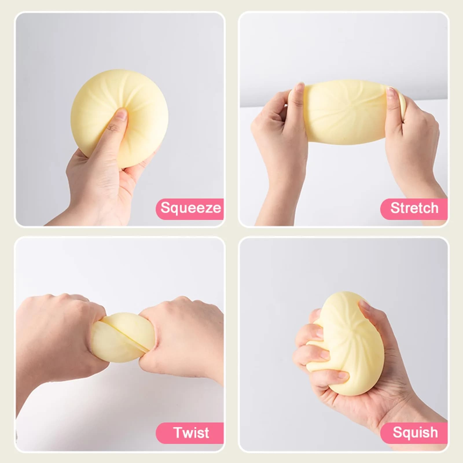 FUYUANLIEV Purple Dumpling Squishy Toy Large | Mystery Box Fidget Toy for Kids & Teens - view 4