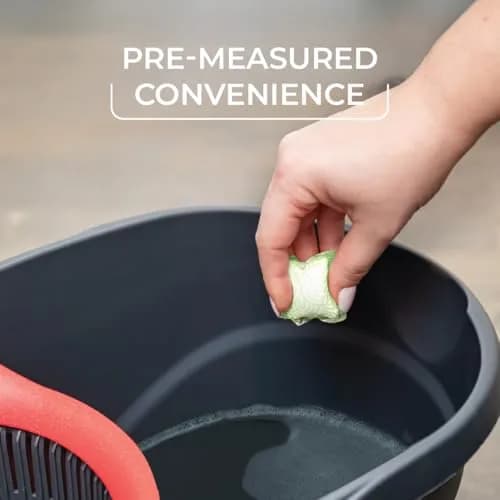 O-Cedar EasyWring Spin Mop System Bundle with 3 Mop Heads, PACS, Gloves & Sponges | 20cm (7.87in) W x 20cm (7.87in) H x 12cm (4.72in) L thumbnail 5