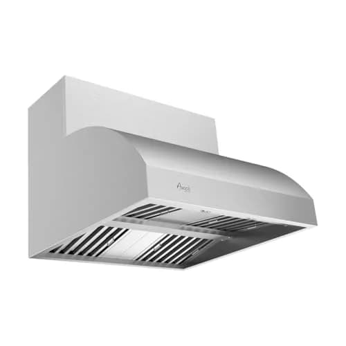 Awoco 36”W 17"H Outdoor BBQ Vent Hood with 12"H Chimney Cover | 1000CFM, 4 Speeds, Stainless Steel, Ducted Vent thumbnail 1