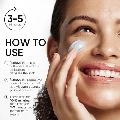 SKINTIFIC Amazonian White Clay Mask Stick 40g (1.41 oz) | Deep Pore Cleansing for Oily Skin thumbnail 7