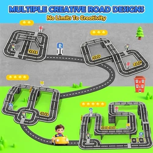 IGIVI Magnetic Tiles Road & Rail Clamp Pack | Educational Construction Toys for Kids 3+ in India thumbnail 5