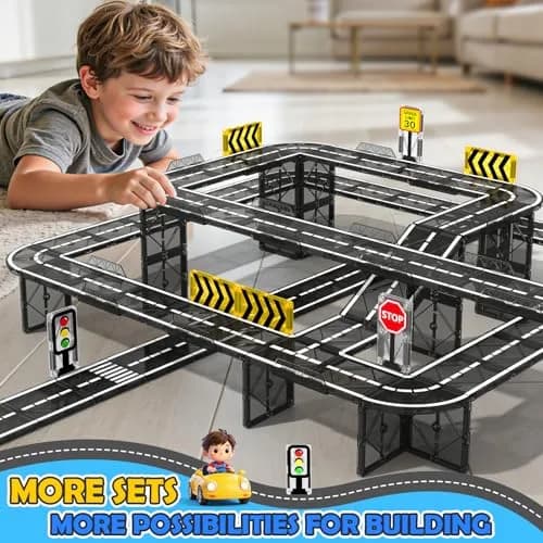 IGIVI Magnetic Tiles Road & Rail Clamp Pack | Educational Construction Toys for Kids 3+ in India thumbnail 6