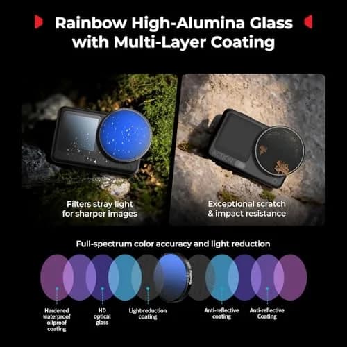 SmallRig ND16 Filter for DJI Osmo Action 6 with Lens Cover & Cleaning Cloth | 43.86mm (1.7in) HD Optical Glass thumbnail 4