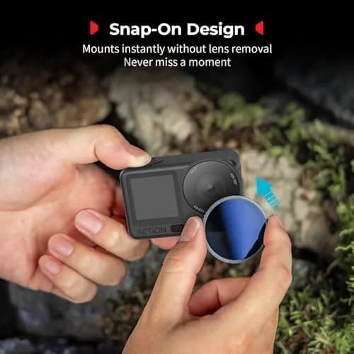 SmallRig ND16 Filter for DJI Osmo Action 6 with Lens Cover & Cleaning Cloth | 43.86mm (1.7in) HD Optical Glass thumbnail 6
