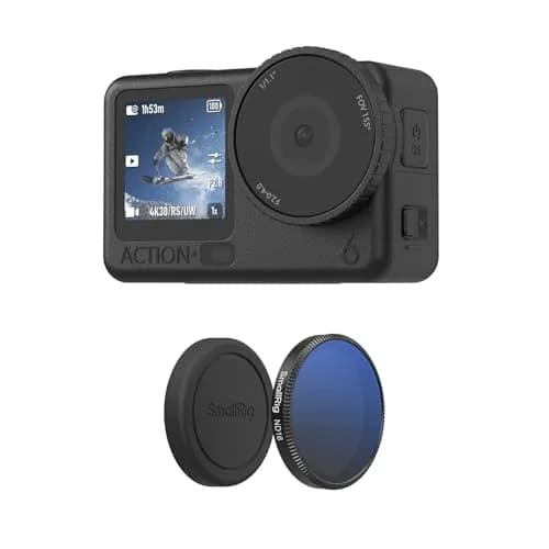 SmallRig ND16 Filter for DJI Osmo Action 6 with Lens Cover & Cleaning Cloth | 43.86mm (1.7in) HD Optical Glass thumbnail 1