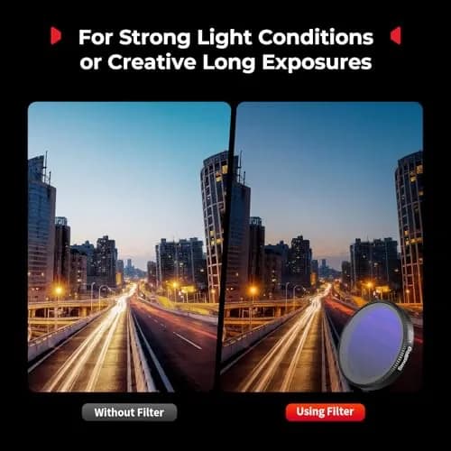 SmallRig ND32 Filter for DJI Osmo Action 6 43mm (1.7in) | Snap-On Neutral Density Filter with Lens Cover thumbnail 3