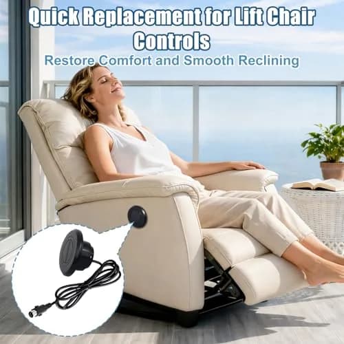 Podoy 2-Button Power Recliner Hand Control 6 ft Cord | Durable, Universal Fit (70-120 chars) thumbnail 7