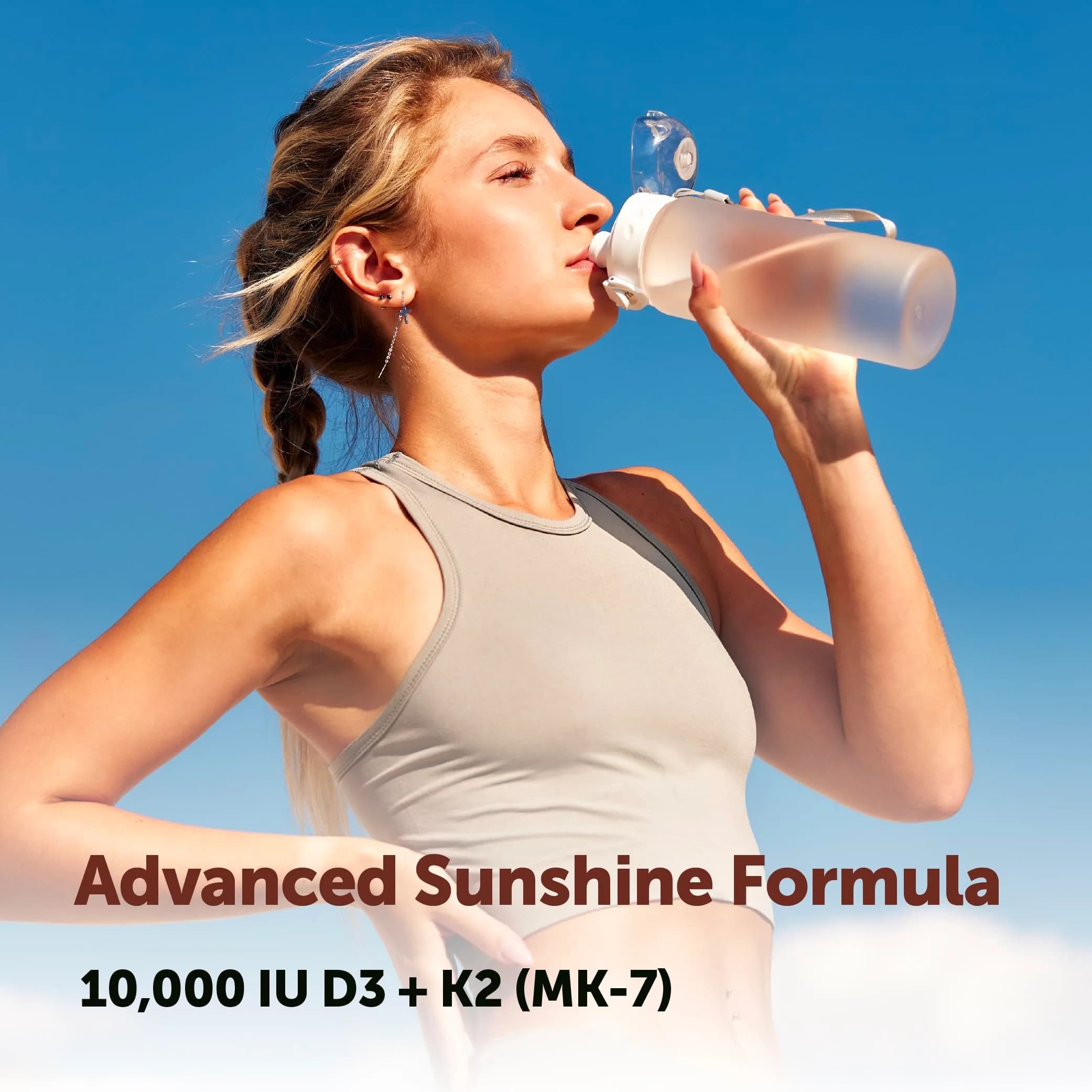 Micro Ingredients Vitamin D3 10,000 IU + K2 MK-7 Softgels (90 Count) | USA Import for Indian Wellness - view 4