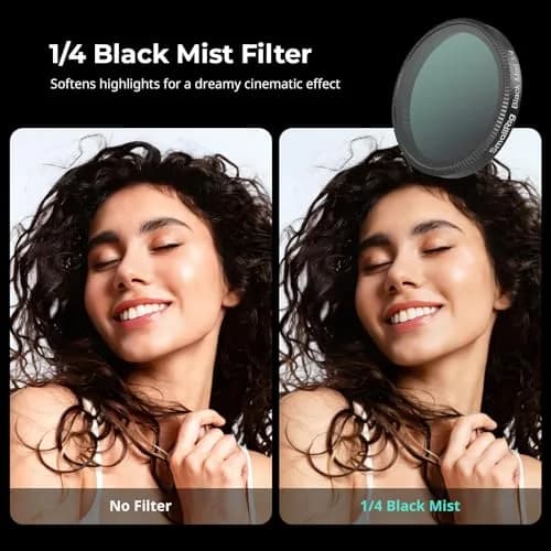 SmallRig 6-Pack Snap-On Filter Kit for DJI Osmo Action 6 | 43.86mm CPL+ND8+ND16+ND32+UV+1/4 Black Mist Filters thumbnail 6