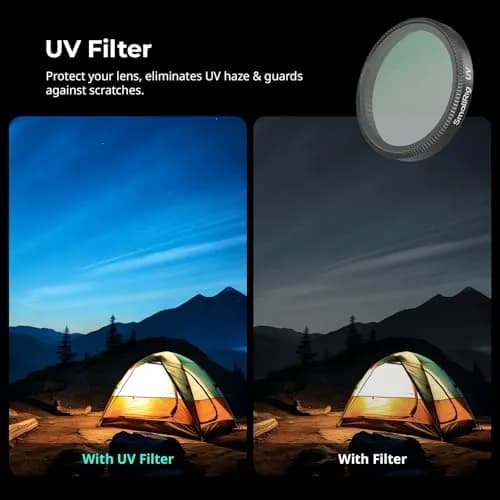SmallRig 6-Pack Snap-On Filter Kit for DJI Osmo Action 6 | 43.86mm CPL+ND8+ND16+ND32+UV+1/4 Black Mist Filters thumbnail 3