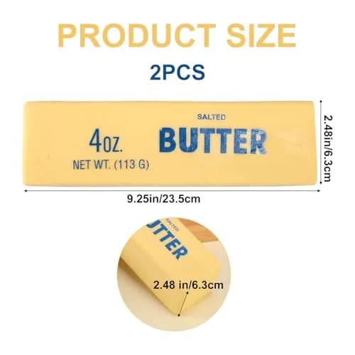 Lyreh Jumbo Butter Stick Squeeze Toy 23.5cm (9.25in) | Slow Rising PU Foam Toy for Stress Relief thumbnail 2