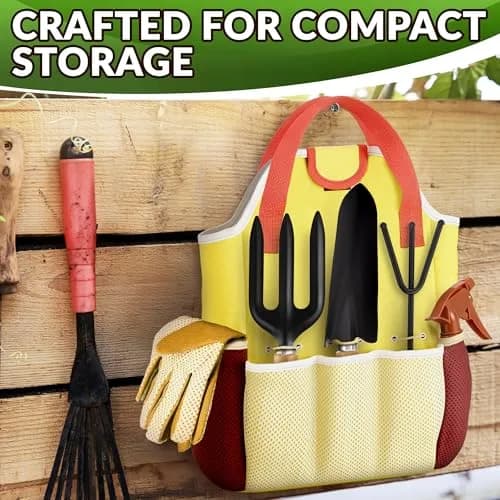 ZOKLU Gardening Tool Set for Women | Rust-Resistant Steel, 10-Piece with Tote Bag, Ergonomic Handles thumbnail 9