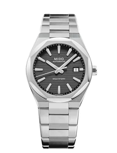 MIDO Multifort 8 One Crown Swiss Automatic Watch for Men 40mm Stainless Steel Case Black Dial thumbnail 1