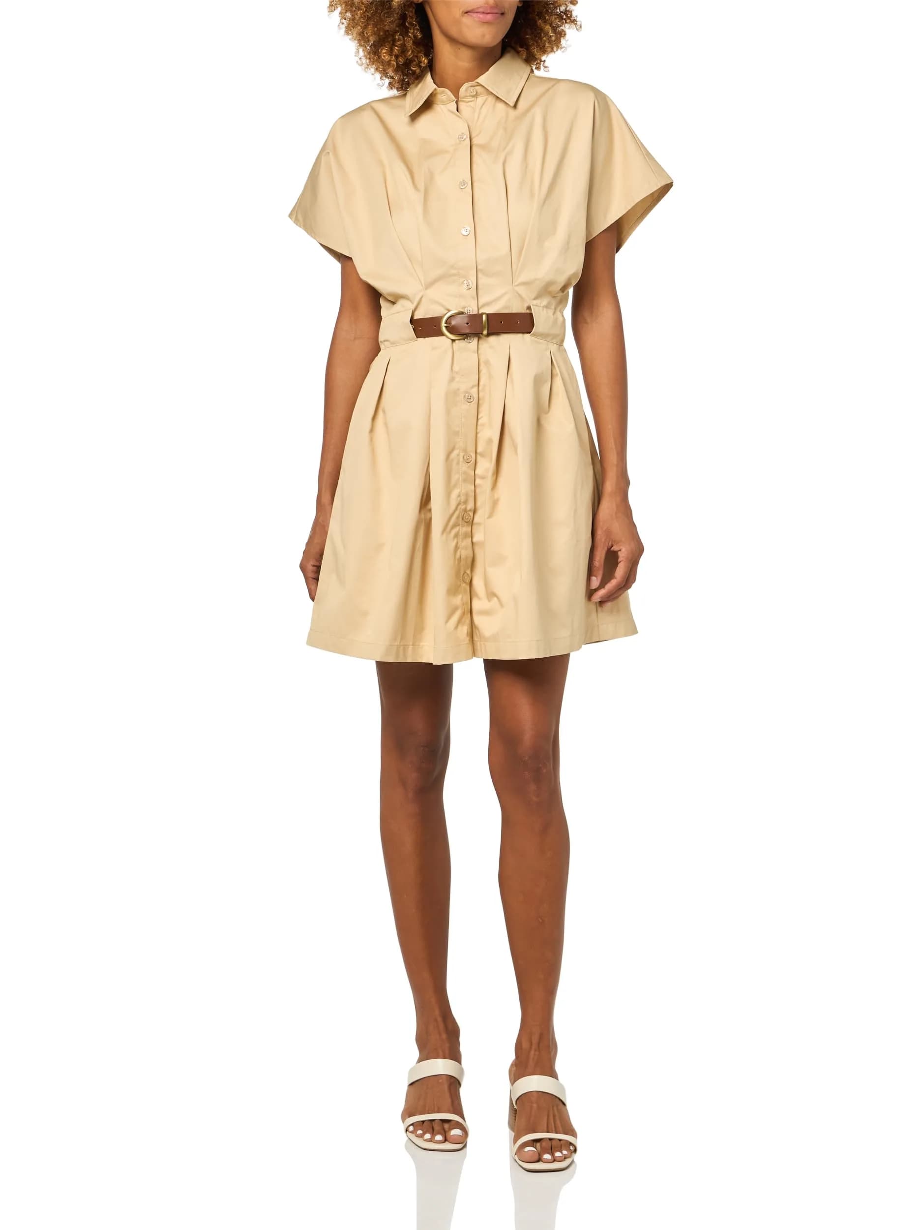 En Saison Cecilla Mini Shirt Dress S | Polished, Versatile Cotton Dress