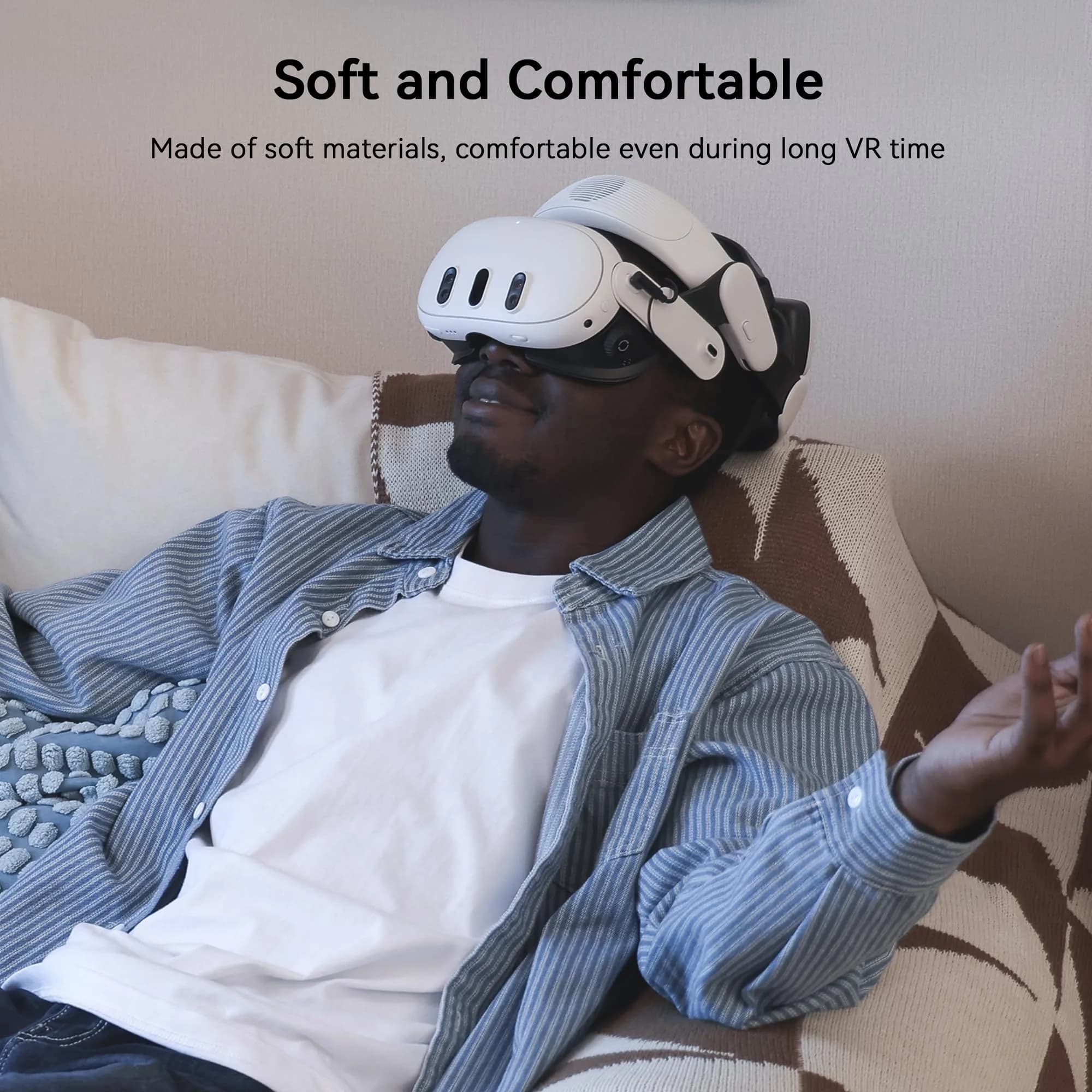 AMVR FC4L Facial Interface with Knob Adjustment for Meta Quest 3 — Black, 1-Pack | Improves Comfort & FOV - view 5