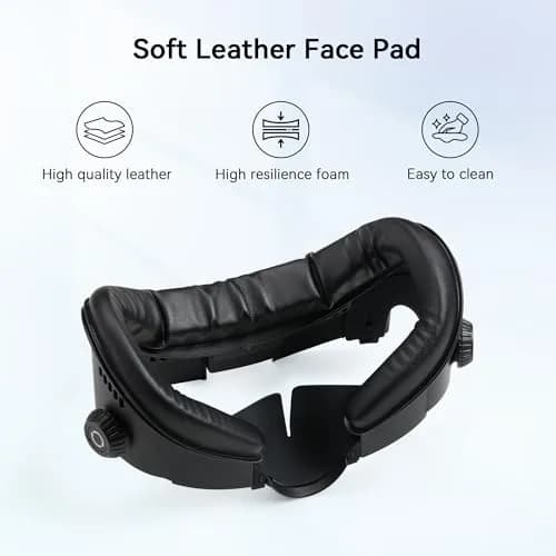 AMVR FC4L Facial Interface with Knob Adjustment for Meta Quest 3 — Black, 1-Pack | Improves Comfort & FOV thumbnail 6