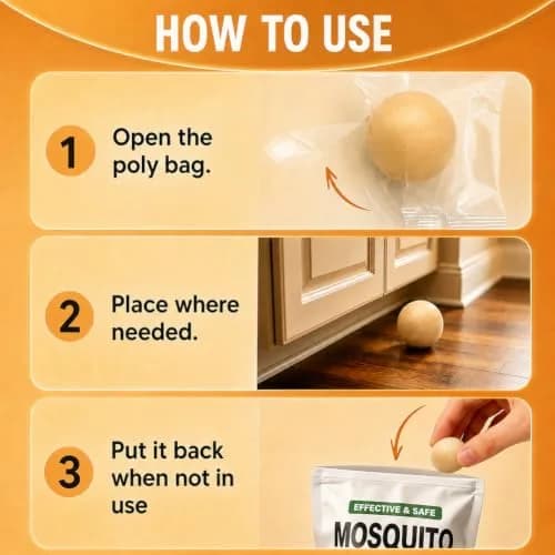 AUDQQM Mosquito Repellent Balls 8-Pack | Long-Lasting Outdoor & Indoor Protection thumbnail 7