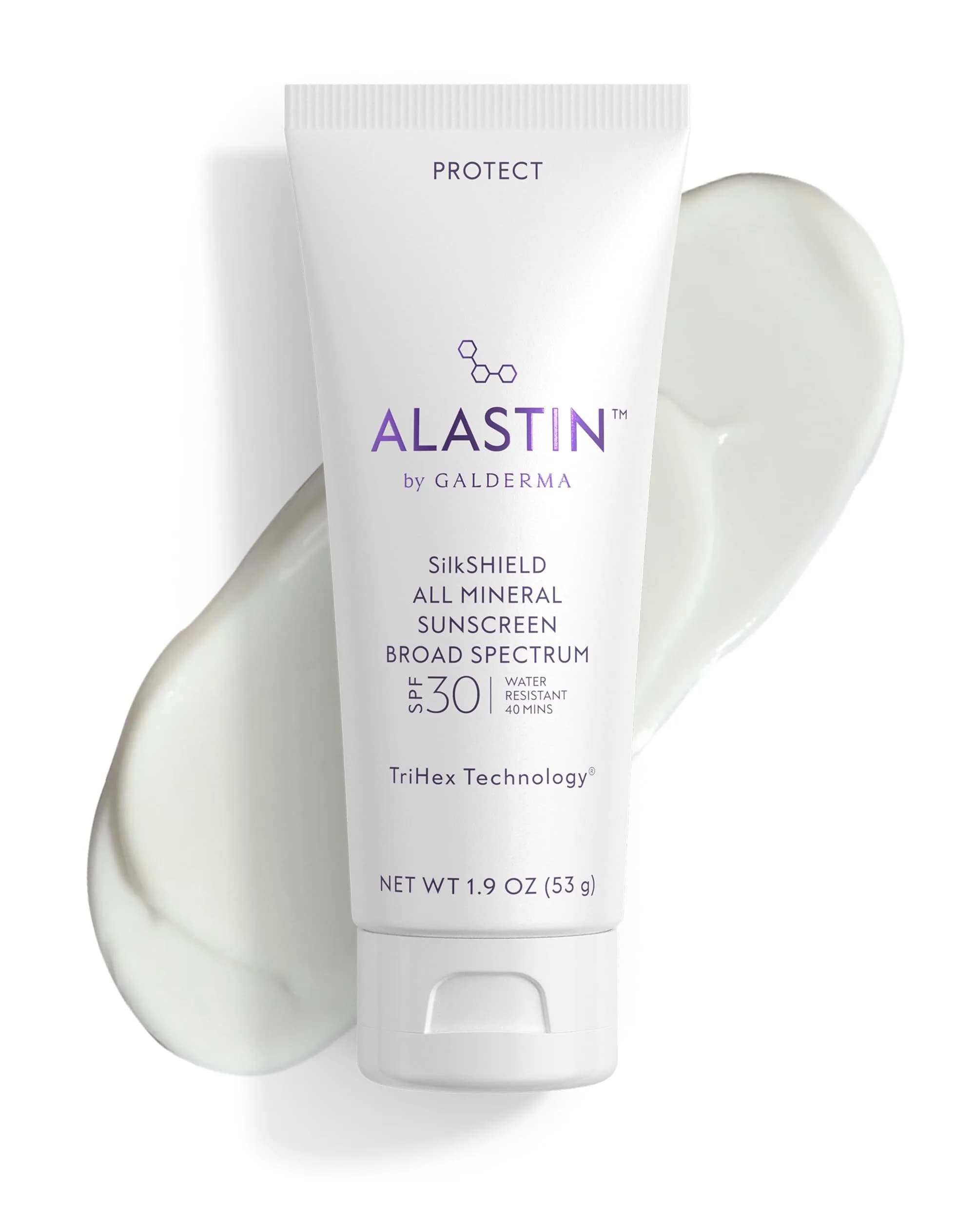 ALASTIN Skincare SilkSHIELD Mineral Sunscreen SPF 30 1.9 oz | Broad-spectrum, fast-absorbing, hypoallergenic face sunblock — SilkSHIELD Suncreen